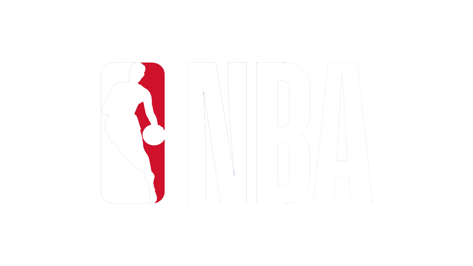 nba logo white